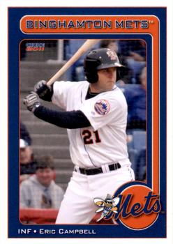 2011 Choice Binghamton Mets #5 Eric Campbell Front