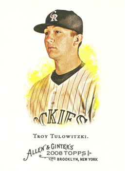 2008 Topps Allen & Ginter #155 Troy Tulowitzki Front