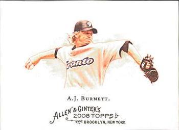 2008 Topps Allen & Ginter #23 A.J. Burnett Front
