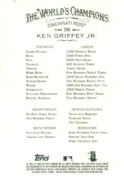 2008 Topps Allen & Ginter #290 Ken Griffey Jr. Back