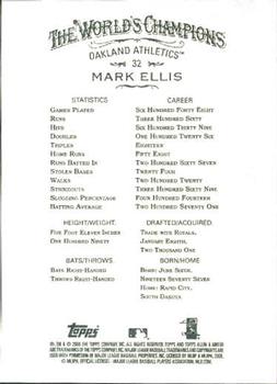 2008 Topps Allen & Ginter #32 Mark Ellis Back