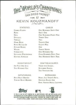 2008 Topps Allen & Ginter #67 Kevin Kouzmanoff Back