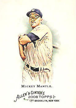 2008 Topps Allen & Ginter #7 Mickey Mantle Front