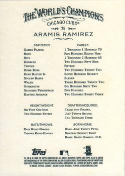 2008 Topps Allen & Ginter #25 Aramis Ramirez Back