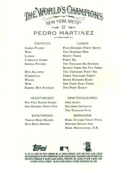 2008 Topps Allen & Ginter #37 Pedro Martinez Back