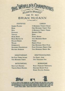2008 Topps Allen & Ginter #51 Brian McCann Back