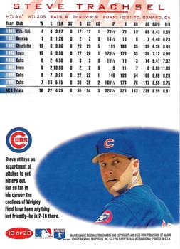 1996 Fleer Chicago Cubs #18 Steve Trachsel Back