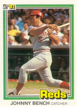 1981 Donruss #182 Johnny Bench Front
