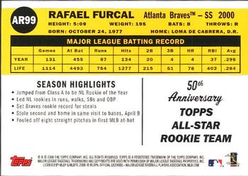 2008 Topps - All-Rookie Team 50th Anniversary #AR99 Rafael Furcal Back