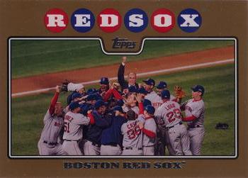 2008 Topps - Gold #234 Boston Red Sox Front