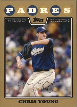 2008 Topps - Gold #55 Chris Young Front