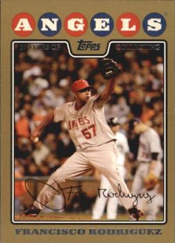 2008 Topps - Gold #535 Francisco Rodriguez Front