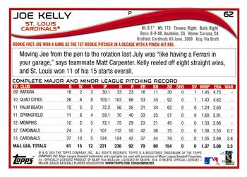 2014 Topps #62 Joe Kelly Back