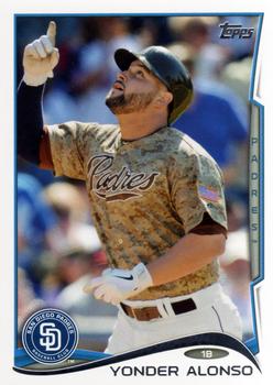 2014 Topps #129 Yonder Alonso Front