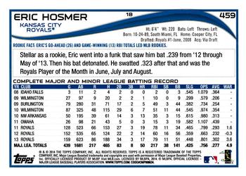 2014 Topps #459 Eric Hosmer Back