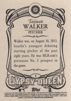 2014 Topps Gypsy Queen #4 Taijuan Walker Back