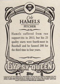 2014 Topps Gypsy Queen #297 Cole Hamels Back