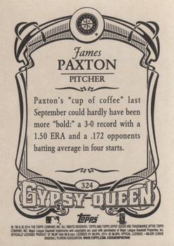 2014 Topps Gypsy Queen #324 James Paxton Back