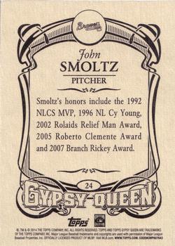 2014 Topps Gypsy Queen #24 John Smoltz Back