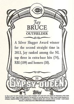 2014 Topps Gypsy Queen #31 Jay Bruce Back