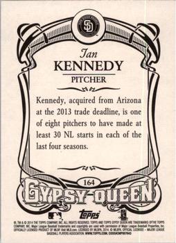 2014 Topps Gypsy Queen #164 Ian Kennedy Back