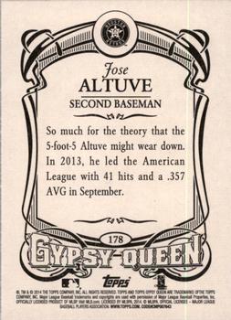 2014 Topps Gypsy Queen #178 Jose Altuve Back