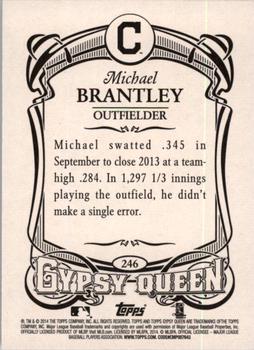 2014 Topps Gypsy Queen #246 Michael Brantley Back