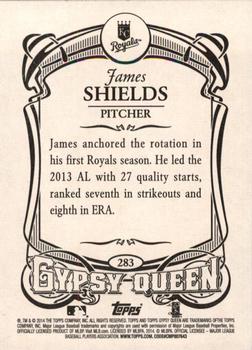 2014 Topps Gypsy Queen #283 James Shields Back