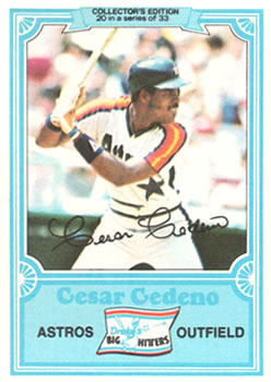 1981 Topps Drake's Big Hitters #20 Cesar Cedeno Front