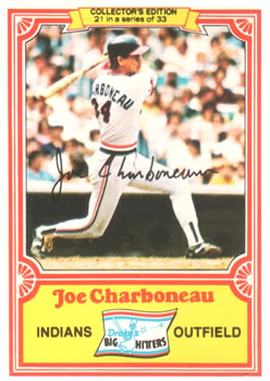 1981 Topps Drake's Big Hitters #21 Joe Charboneau Front