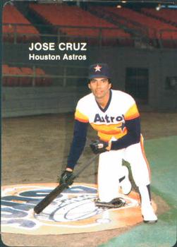 1985 Mother's Cookies Houston Astros #4 Jose Cruz Front
