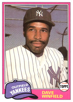 1981 Topps Traded #855 Dave Winfield Front