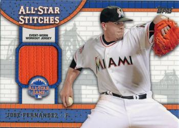2013 Topps Update - All-Star Stitches #ASR-JF Jose Fernandez Front