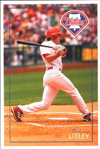 2008 Baseball Pixels Philadelphia Phillies Postcards #5 Chase Utley Front
