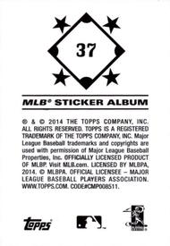 2014 Topps Stickers #37 R.A. Dickey Back