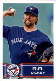 2014 Topps Stickers #37 R.A. Dickey Front