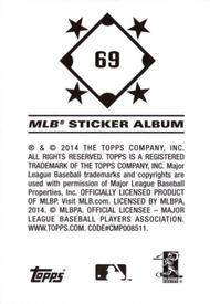 2014 Topps Stickers #69 Nick Castellanos Back