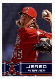 2014 Topps Stickers #93 Jered Weaver Front