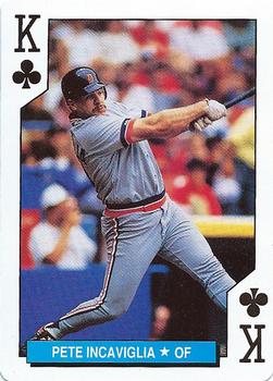 1992 U.S. Playing Card Co. Detroit Tigers Playing Cards #K♣ Pete Incaviglia Front