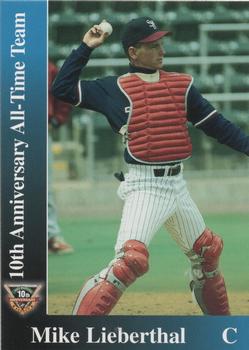 1998 Scranton/Wilkes-Barre Red Barons 10th Anniversary All-Time Team #NNO Mike Lieberthal Front