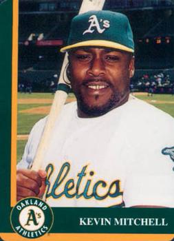 1998 Mother's Cookies Oakland Athletics #9 Kevin Mitchell Front