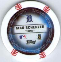 2014 Topps Chipz #NNO Max Scherzer Back