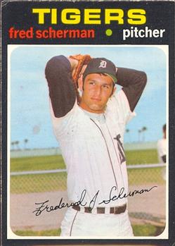 1971 O-Pee-Chee #316 Fred Scherman Front