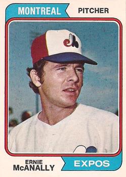 1974 O-Pee-Chee #322 Ernie McAnally Front