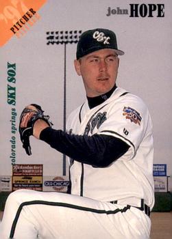 1997 Colorado Springs Sky Sox #9 John Hope Front