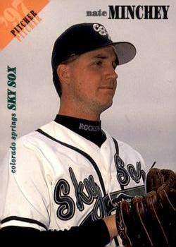 1997 Colorado Springs Sky Sox #16 Nate Minchey Front