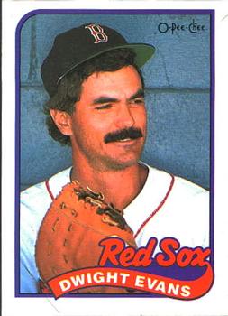 1989 O-Pee-Chee #205 Dwight Evans Front