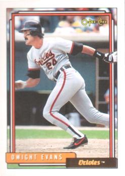 1992 O-Pee-Chee #705 Dwight Evans Front