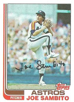 1982 Topps #34 Joe Sambito Front