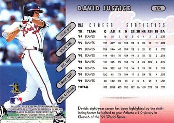 1997 Donruss #175 David Justice Back